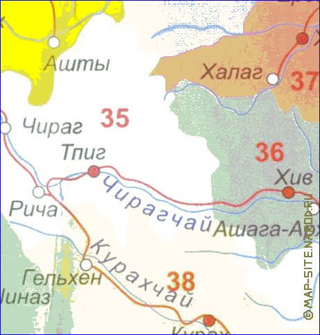 carte de Daguestan