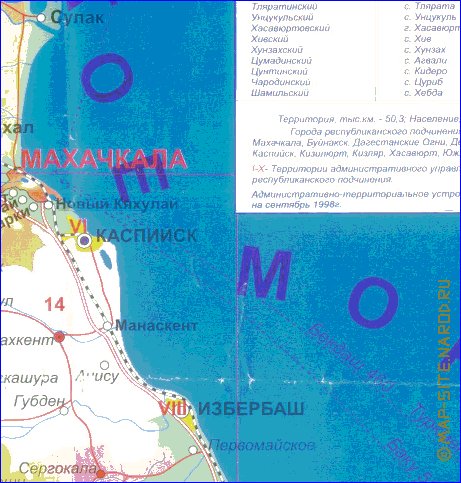 carte de Daguestan