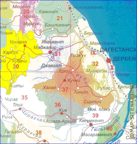 carte de Daguestan