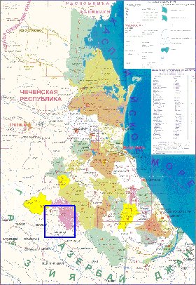 carte de Daguestan