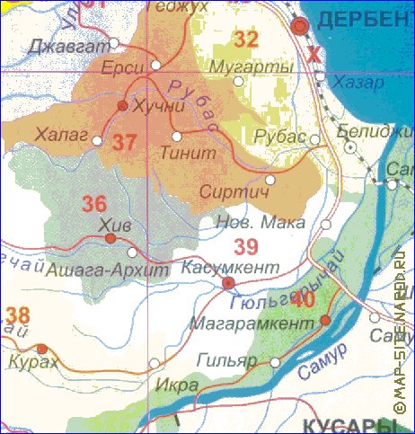 carte de Daguestan