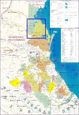 mapa de Daguestao