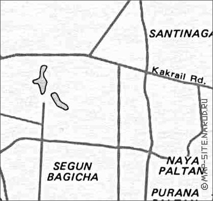 mapa de Daca em ingles