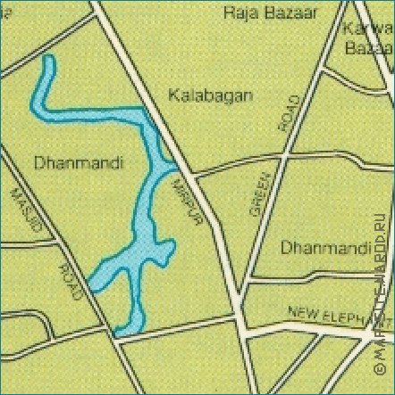 mapa de Daca