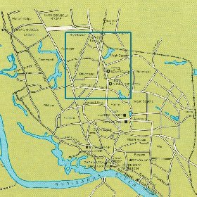 mapa de Daca