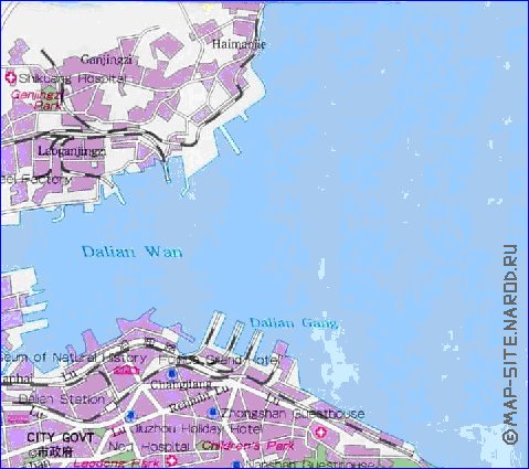 mapa de Dalian