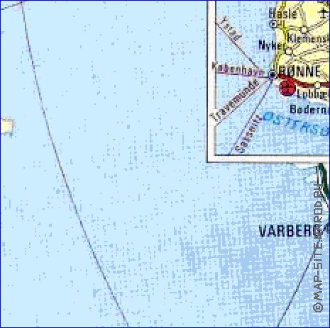 carte de des routes Danemark