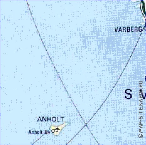 mapa de de estradas Dinamarca