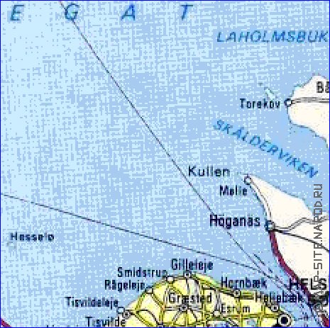 carte de des routes Danemark