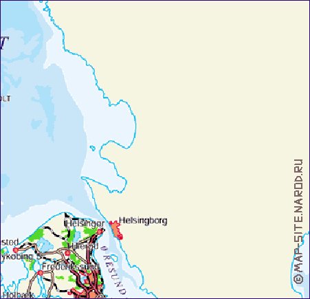 carte de Danemark en allemand