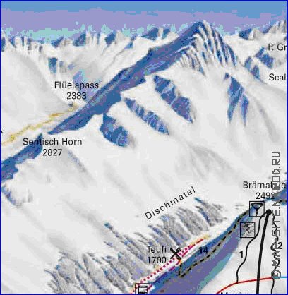 carte de Davos en allemand