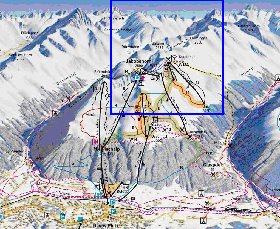 mapa de Davos em alemao