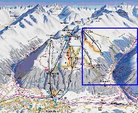 mapa de Davos em alemao