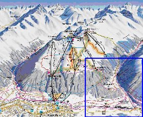 mapa de Davos em alemao