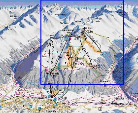 mapa de Davos em alemao