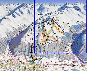 mapa de Davos em alemao