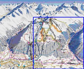 mapa de Davos em alemao