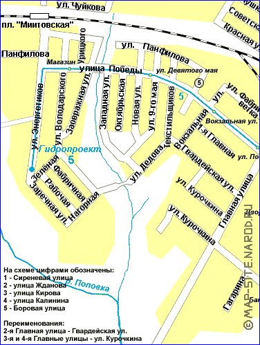 Transport carte de Dedovsk
