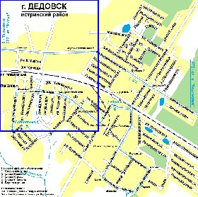 Transporte mapa de Dedovsk