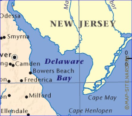 carte de Delaware