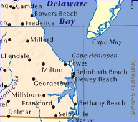 carte de Delaware