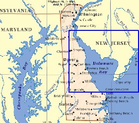 carte de Delaware