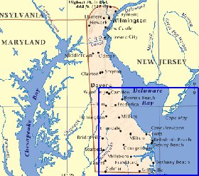 carte de Delaware