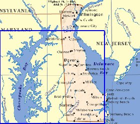 carte de Delaware