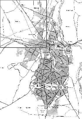 carte de Delhi en anglais