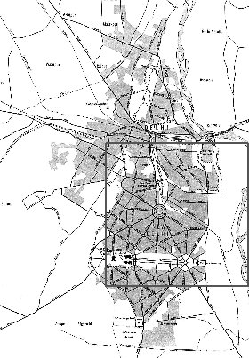 carte de Delhi en anglais