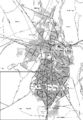 carte de Delhi en anglais