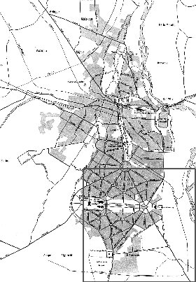 carte de Delhi en anglais