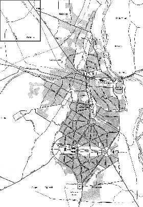 carte de Delhi en anglais