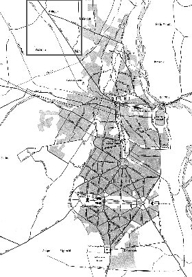 carte de Delhi en anglais