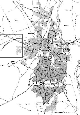 carte de Delhi en anglais