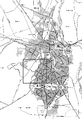 carte de Delhi en anglais