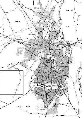 carte de Delhi en anglais