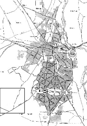 carte de Delhi en anglais