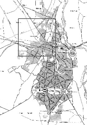 carte de Delhi en anglais