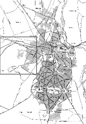 carte de Delhi en anglais