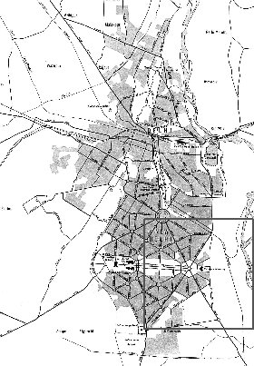 carte de Delhi en anglais