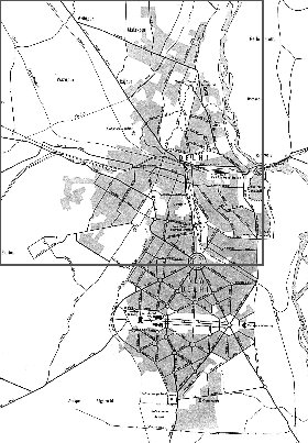 carte de Delhi en anglais