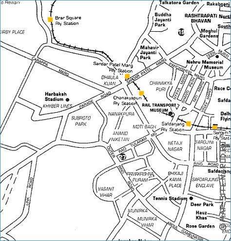 Turismo mapa de Deli