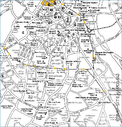 Turismo mapa de Deli