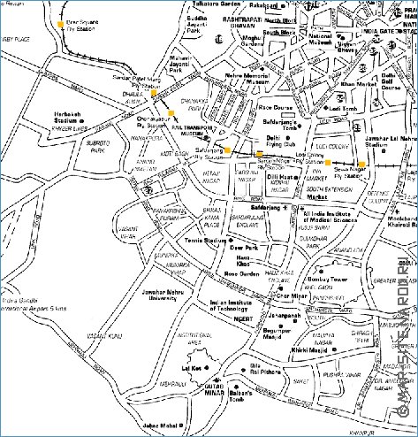 Turismo mapa de Deli