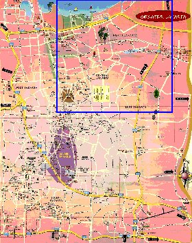 mapa de Jakarta em ingles