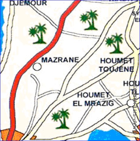 mapa de Djerba