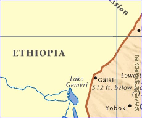 mapa de Djibouti