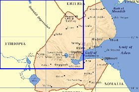 carte de Djibouti