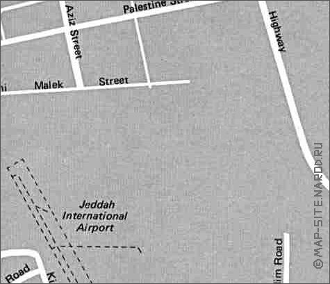 carte de Djeddah en anglais